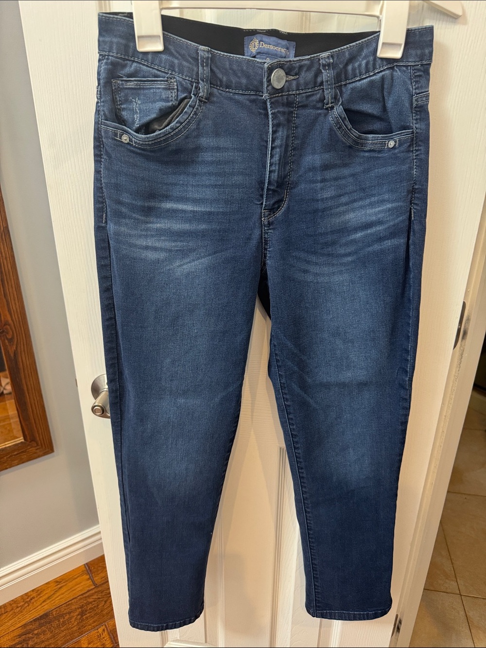 Democracy Women's Slim Straight Jeans - Dark Blue Wash